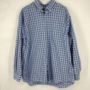 Mens Vineyard Vines Slim-fit Cotton‎ Whale Shirt Button Down 2XL Blue